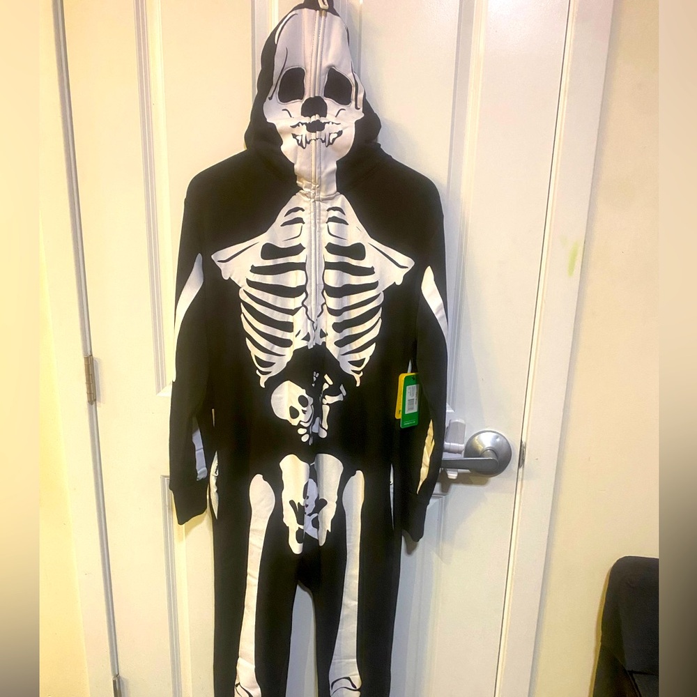 Tipsy Elves Black and White Skeleton Onesie